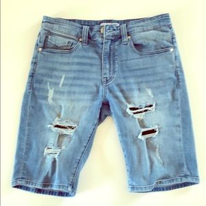 Men’s G BY GUESS Ripped Jean Shorts Size 30